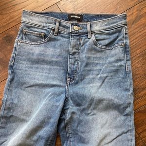 Womens Express Super High Rise Mom Jean